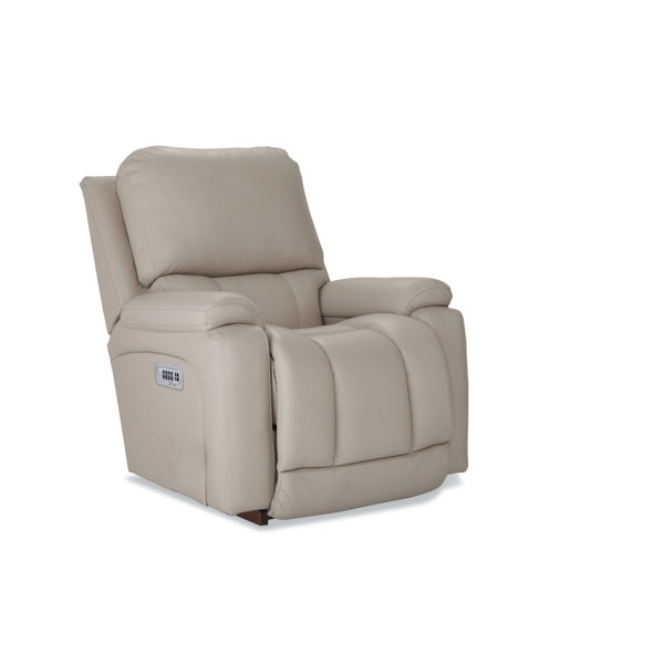 LaZBoy Greyson Leather Match Power Rocking Recliner with Power